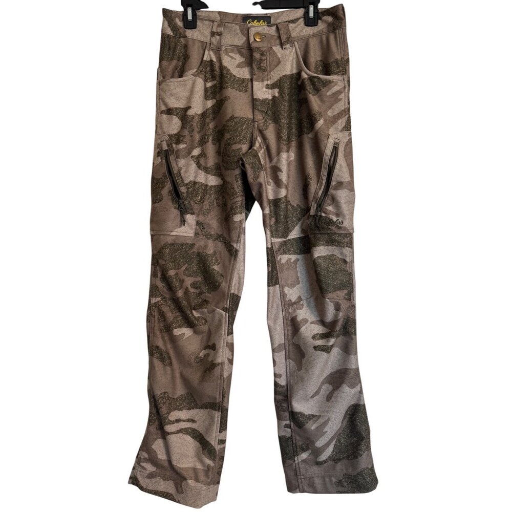 Cabela’s  Microtex Camp Size 30 W 32" L Soft Flannel Pants Zipper Pockets NWOT
